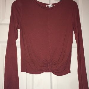 long sleeve/crop top